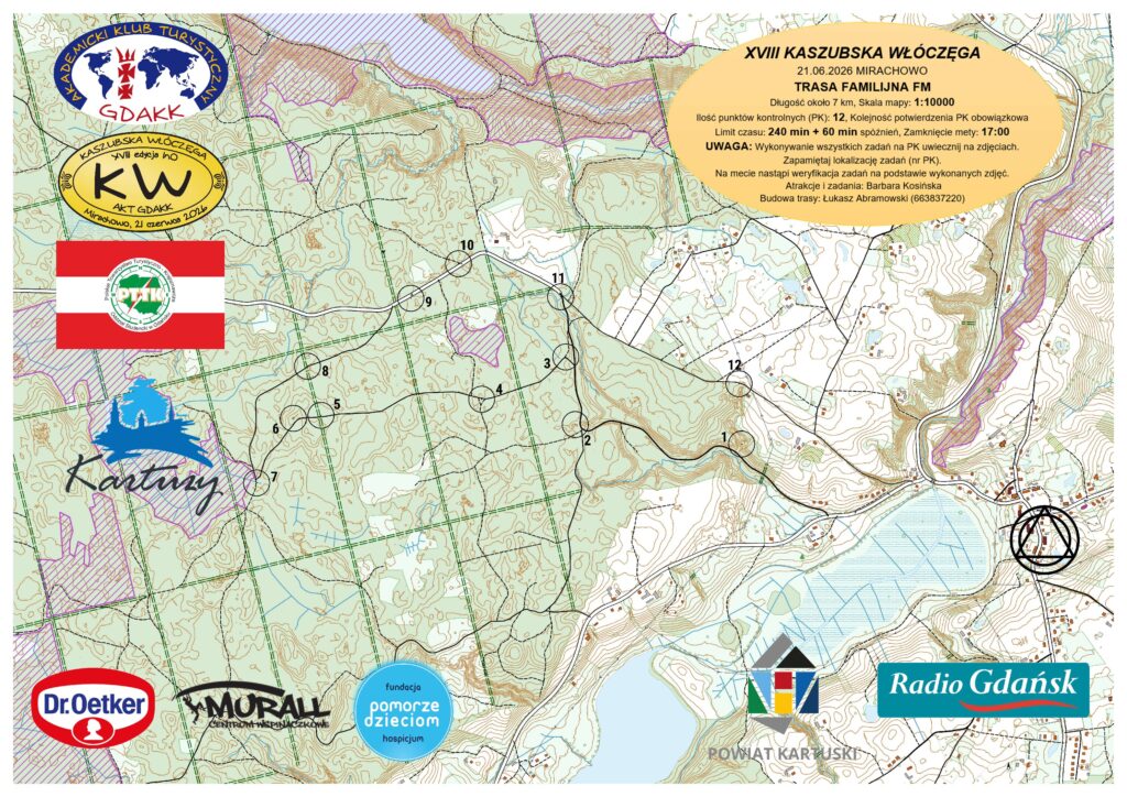 Mapa trasy FM – Familijna dla najmłodszych
