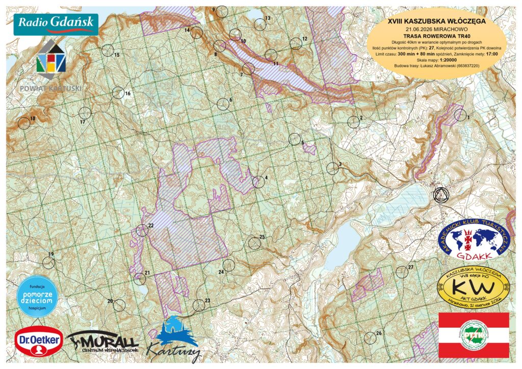 Mapa trasy TR40 – Rowerowa