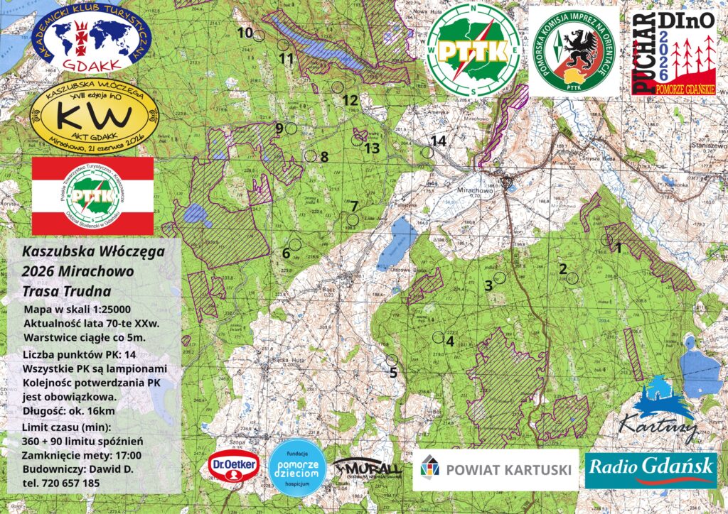 Mapa trasy TT – Trudna